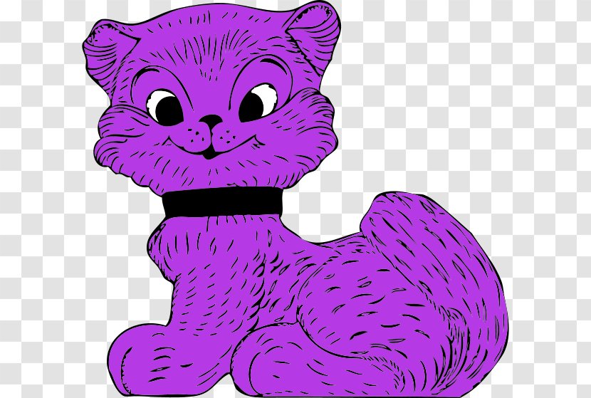 Cheshire Cat Cartoon Clip Art - Like Mammal - Purple Transparent PNG