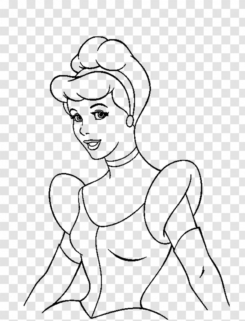 Cinderella Prince Charming Line Art Drawing Coloring Book - Cartoon - Page Transparent PNG