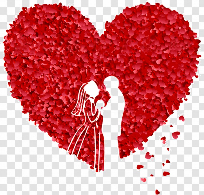 Heart Download Clip Art - Cartoon - Red Roses Love Wedding Creative Decoration Transparent PNG