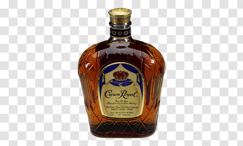 Liqueur Glass Bottle Crown Royal Whiskey Transparent PNG