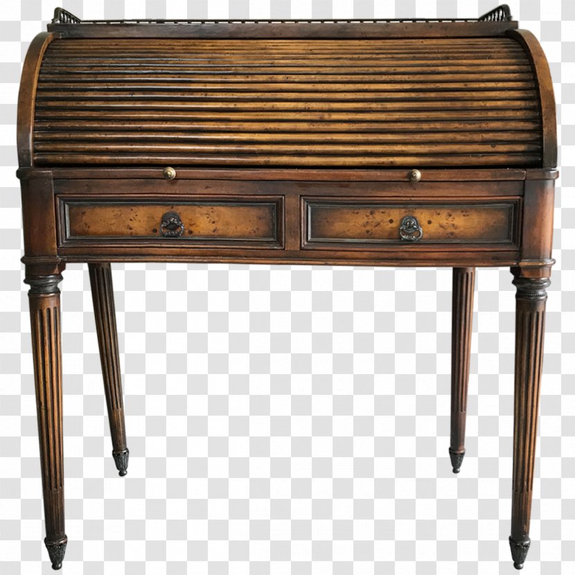 Table Desk Antique - Rolltop Transparent PNG