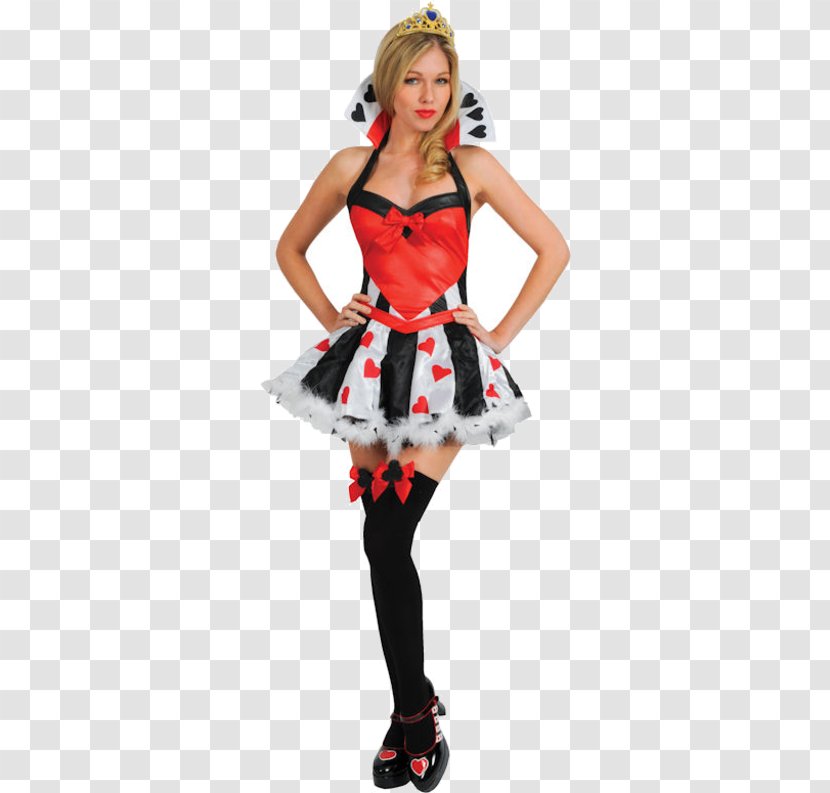 Queen Of Hearts Costume Party Halloween Dress - Flower Transparent PNG