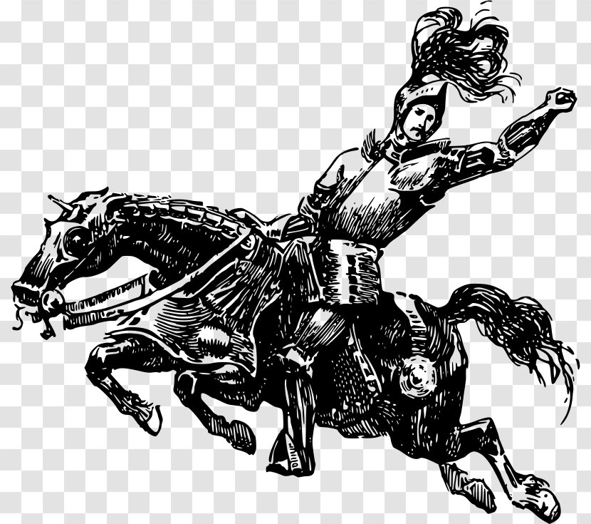 Horse Knight Equestrian Clip Art - Mythical Creature Transparent PNG