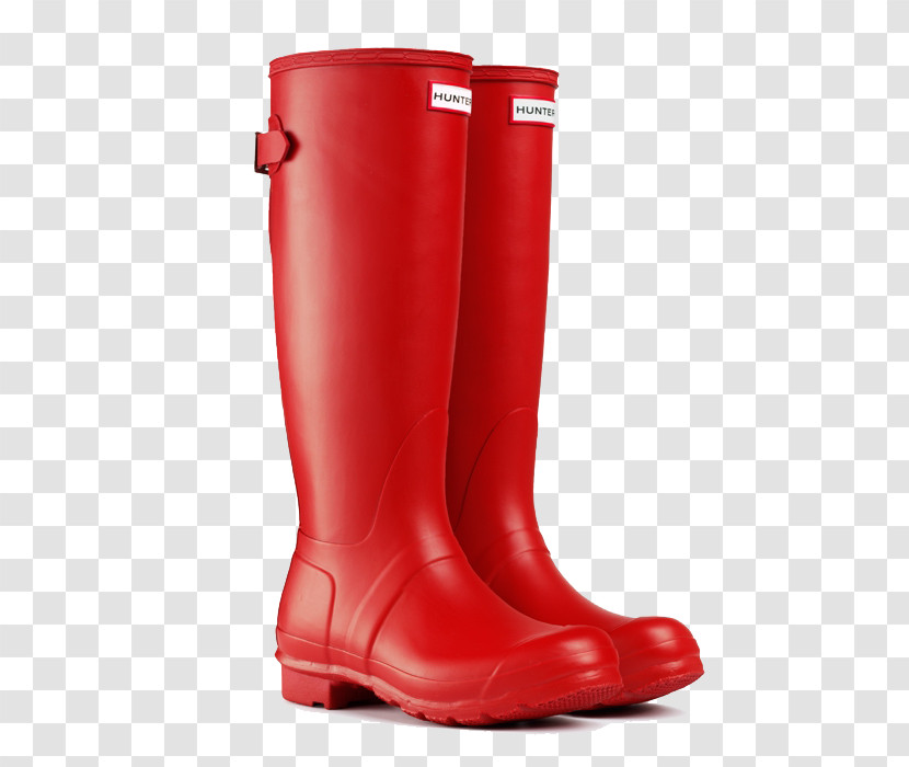 Footwear Boot Red Rain Boot Shoe Transparent PNG