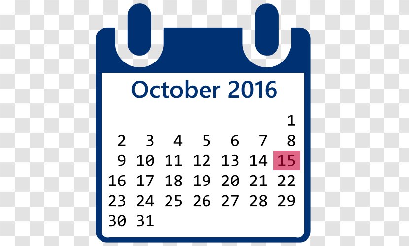 Calendar Line Point Font - Number Transparent PNG