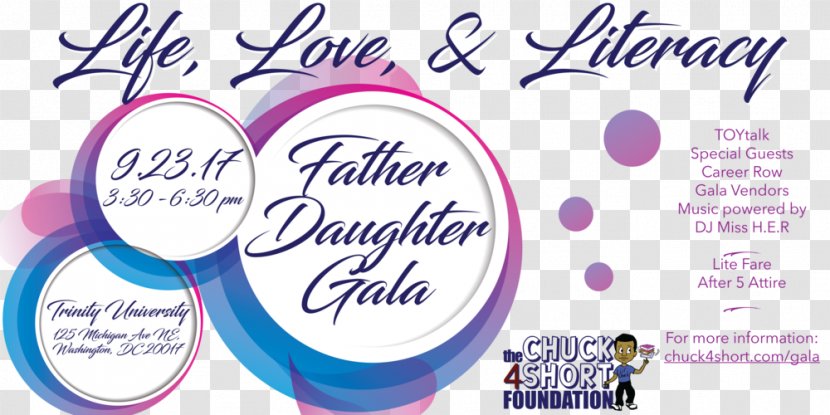 Literacy Trinity University Calligraphy Love Font - Father Daughter Gala Transparent PNG