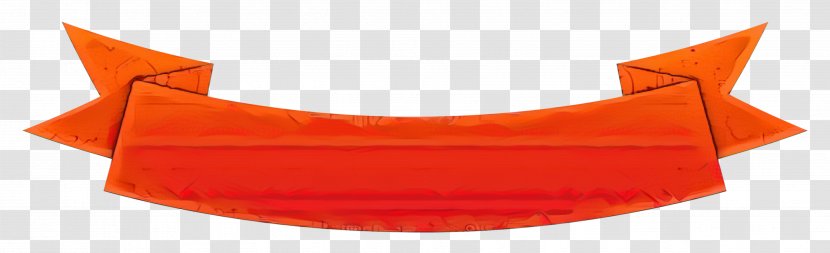 Red Background Ribbon - Orange Transparent PNG