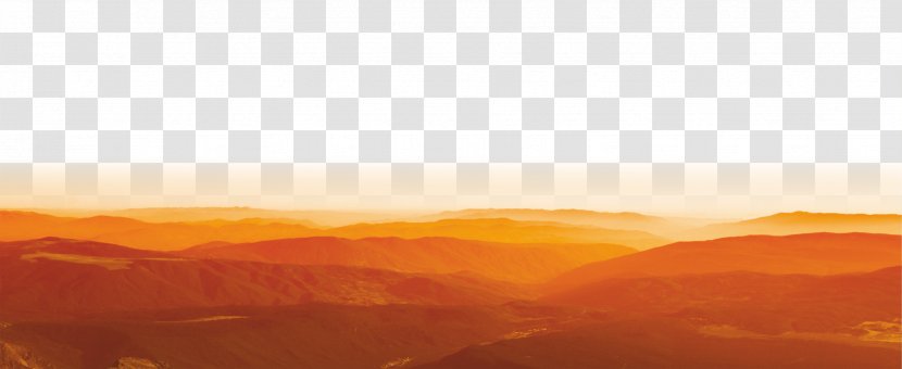 Sky Ecoregion Phenomenon Geology Wallpaper - Dawn - Orange Hill Free To Pull The Material Download Transparent PNG