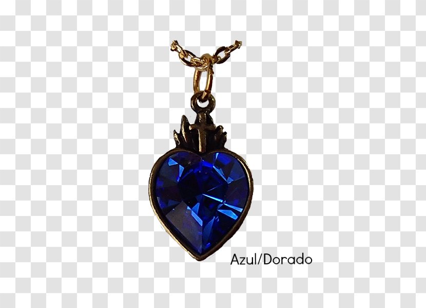 Sacred Heart Locket Jewellery Swarovski AG - Raphael - Medalla Azul Transparent PNG