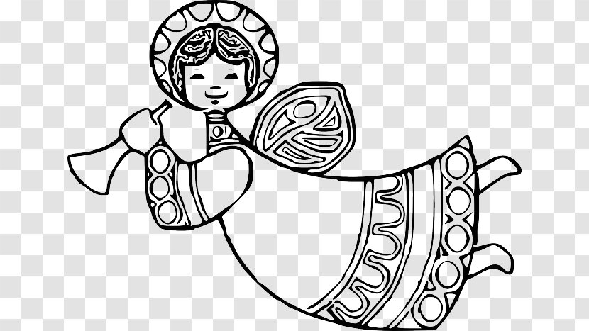Clip Art Cherub Drawing Angel Image - Tree - Wings Coloring Pages Transparent PNG