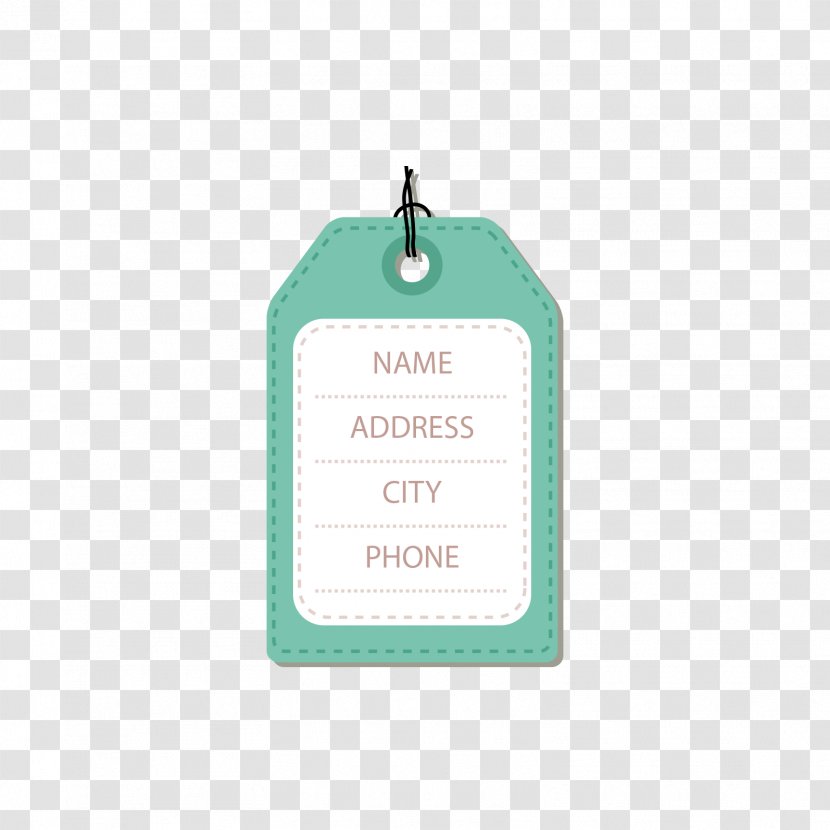 Baggage Bag Tag Suitcase - Shopping - Green Pentagonal Luggage Transparent PNG