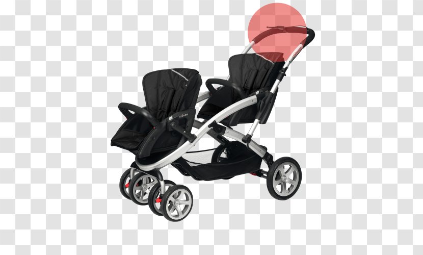 Baby Transport Mountain Buggy Duet Infant Twin Children In The Car And At Home - Black - Qth Transparent PNG