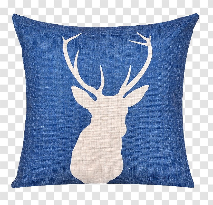 Deer Throw Pillow Cushion Couch - Textile Transparent PNG