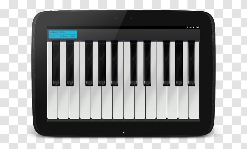 Digital Piano Electric Player Musical Keyboard Pianet - Flower Transparent PNG