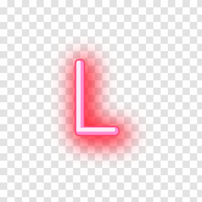 Letter Font - Pink - Neon R Transparent PNG