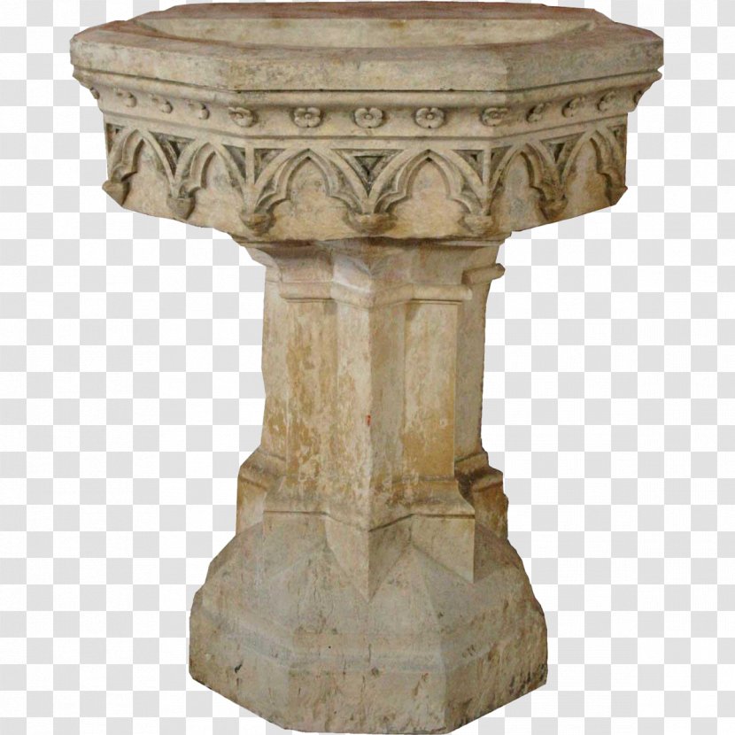 Gothic Revival Architecture Table Fountain Pedestal - Column Transparent PNG