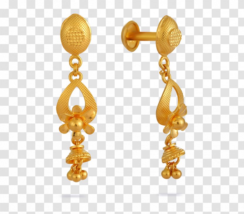 Earring Jos Alukka & Sons Jewellery Alukkas Gemstone - Body - Gold Earrings Transparent PNG