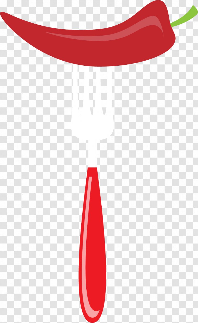 Cartoon Fork Illustration - With Pepper Transparent PNG