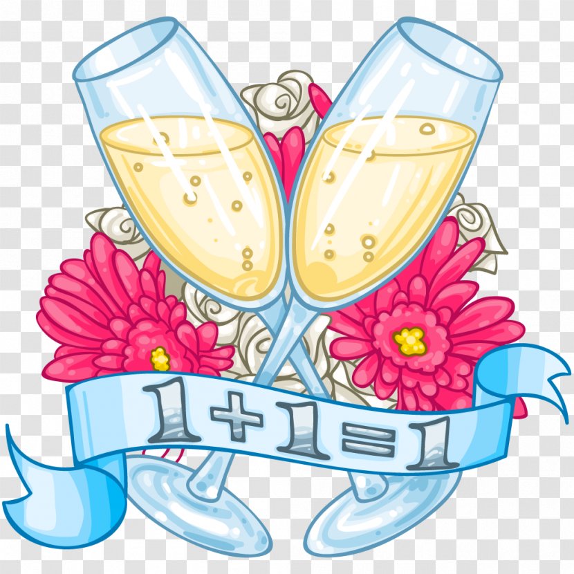 Wedding Anniversary - Champagne - Stemware Transparent PNG
