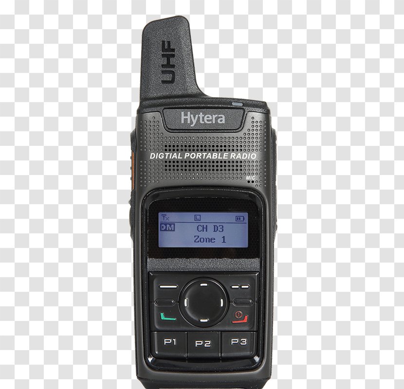 Digital Mobile Radio Handheld Two-Way Radios Broadcasting Hytera - Telephone Transparent PNG