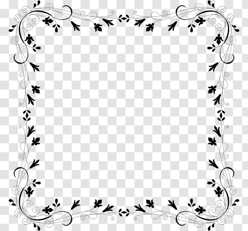 Borders And Frames Clip Art - Point - Floral Background Transparent PNG