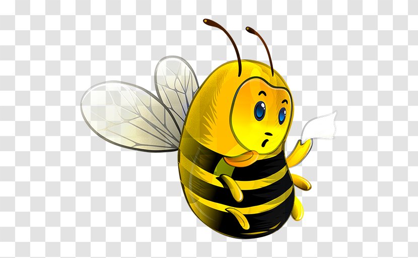 Apidae Download Pixel Icon - Apple - Cartoon Bee Transparent PNG