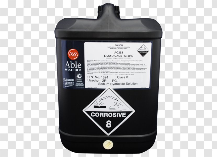 Sodium Hydroxide Alkali Chemical Substance Corrosive Liquid - Caustic Transparent PNG