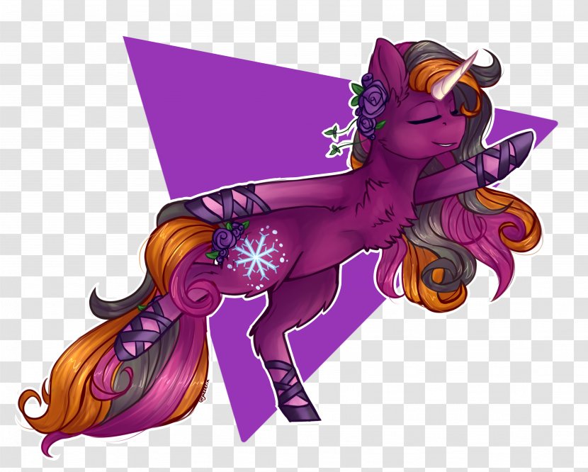 Pony Horse Cartoon Purple Transparent PNG