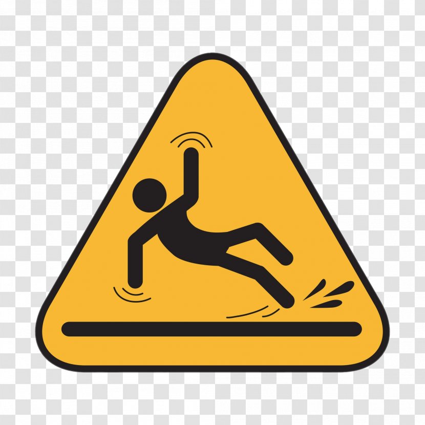Wet Floor Sign Slip And Fall Business Warning - Area - Accident Transparent PNG