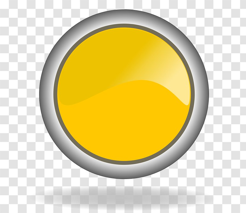 Yellow Button Transparent PNG