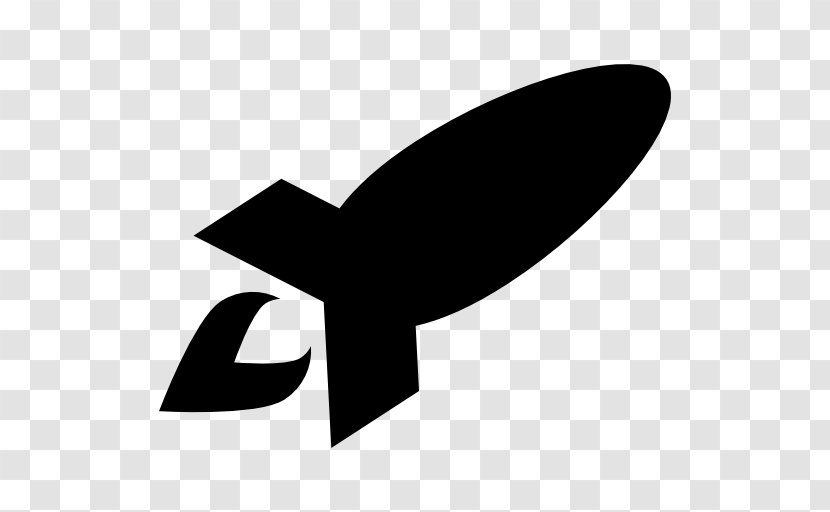 Rocket Spacecraft Transport Clip Art - Silhouette Transparent PNG
