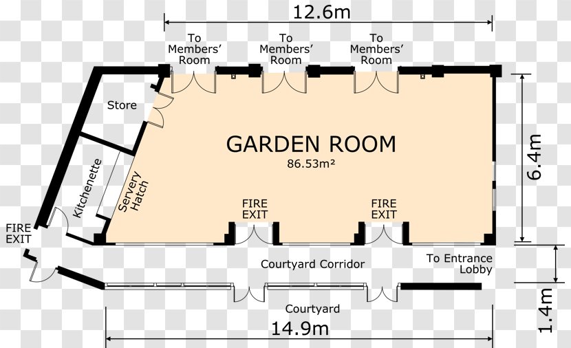 Floor Plan Alton Community Centre Room Cafe - Doors Plus Ltd Transparent PNG