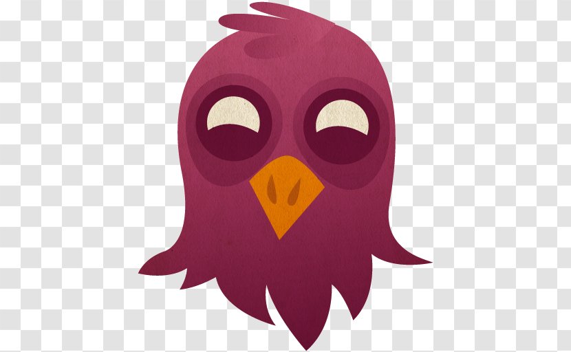 Pink Owl Purple Beak Vertebrate - Violet - Pidgin Transparent PNG