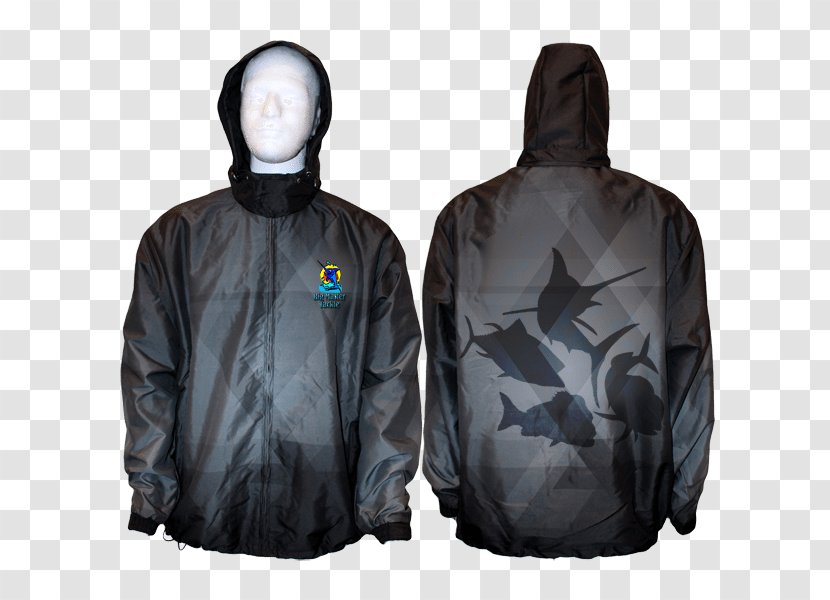 Hoodie Rig Master Tackle Raincoat Jacket - Fish Hook - Winter Transparent PNG
