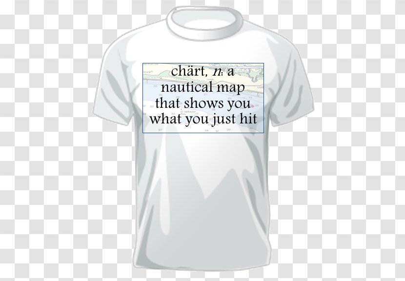 T-shirt Sleeve Top Tucson Festival Of Books Nautical Chart - Shirt - Definition Transparent PNG