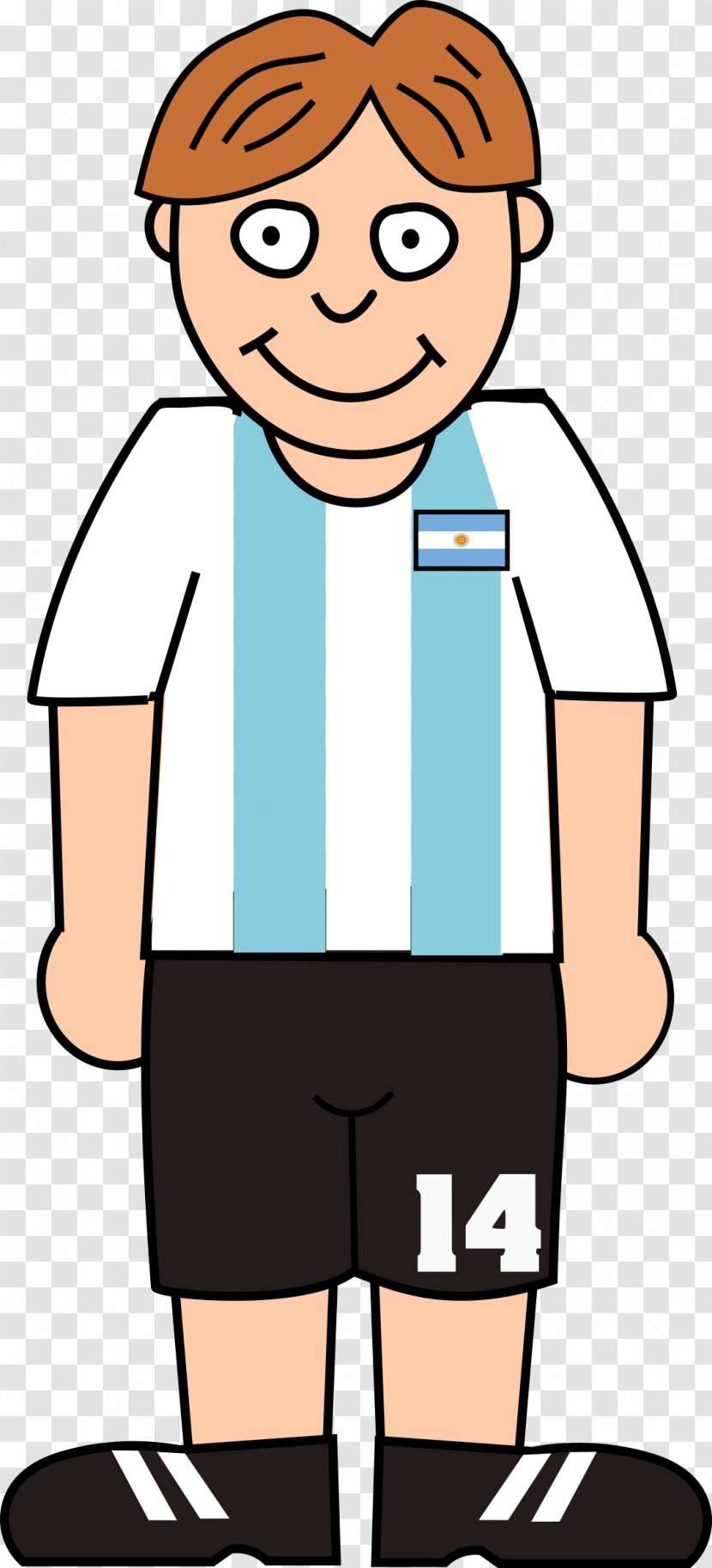 Argentina National Football Team Player Clip Art - Cartoon Transparent PNG