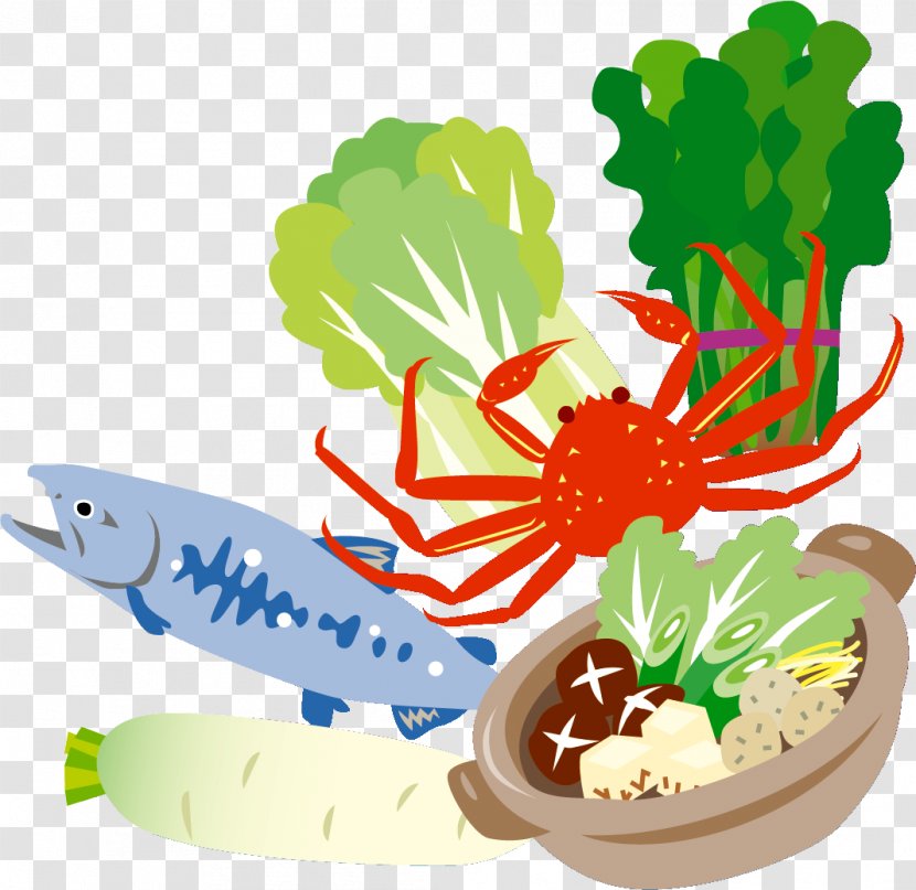 Nabemono Vegetable Osechi Seasonal Food Dashi - Kabocha Transparent PNG