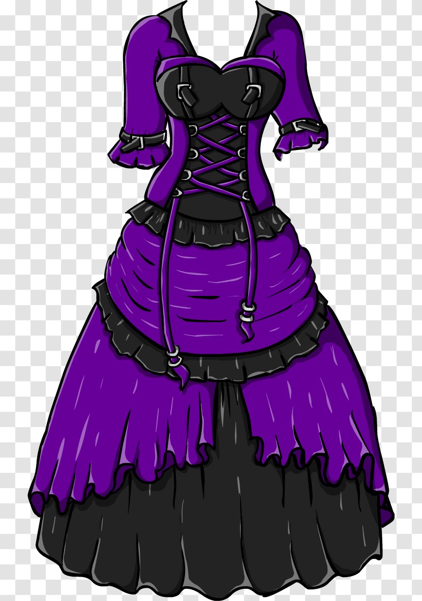 Gothic Fashion Gown Drawing Dress Clothing Transparent PNG