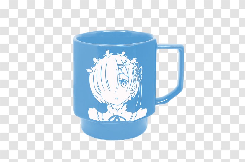Hasami Coffee Cup Mug Re:Zero − Starting Life In Another World 雷姆 - Frame Transparent PNG