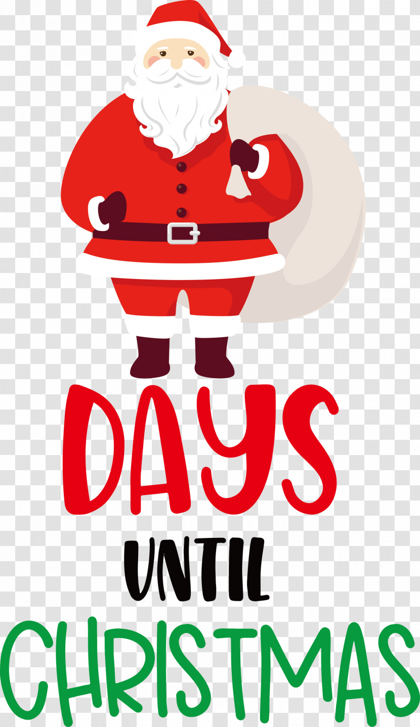 Days Until Christmas Christmas Santa Claus Transparent PNG