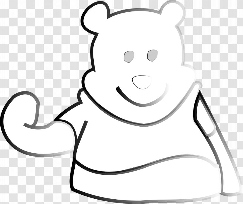 Drawing Line Art Ranah Cartoon Winnie The Pooh - Heart Transparent PNG