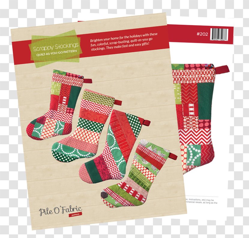 Christmas Stockings Textile Sewing - Stocking - Pattern Transparent PNG