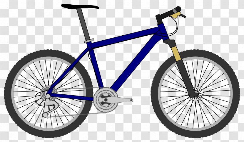 Bicycle Mountain Bike Cycling Clip Art - Automotive Tire - Bikes Transparent PNG