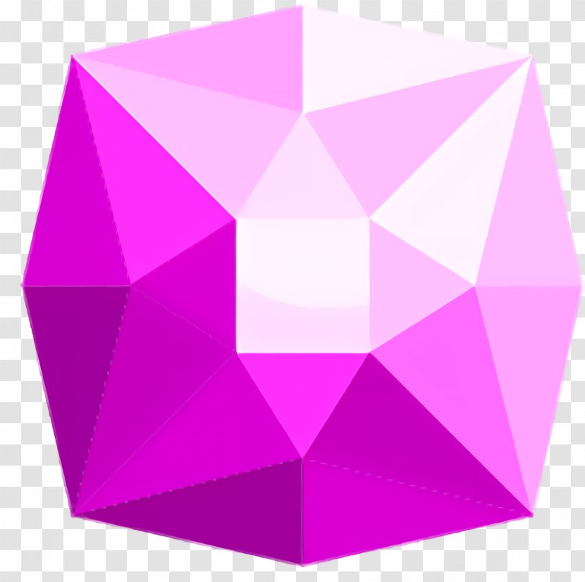 Pink Background - Purple - Triangle Symmetry Transparent PNG