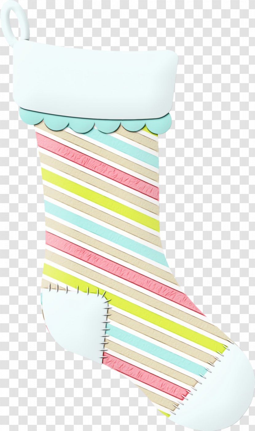 Sock Pink Turquoise - Wet Ink Transparent PNG