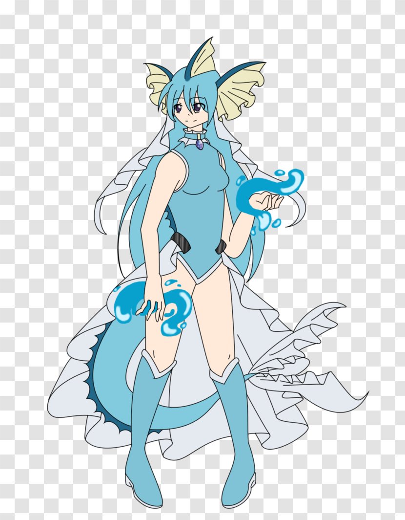 Vaporeon Moe Anthropomorphism Pokémon X And Y GO - Flower - Silhouette Transparent PNG