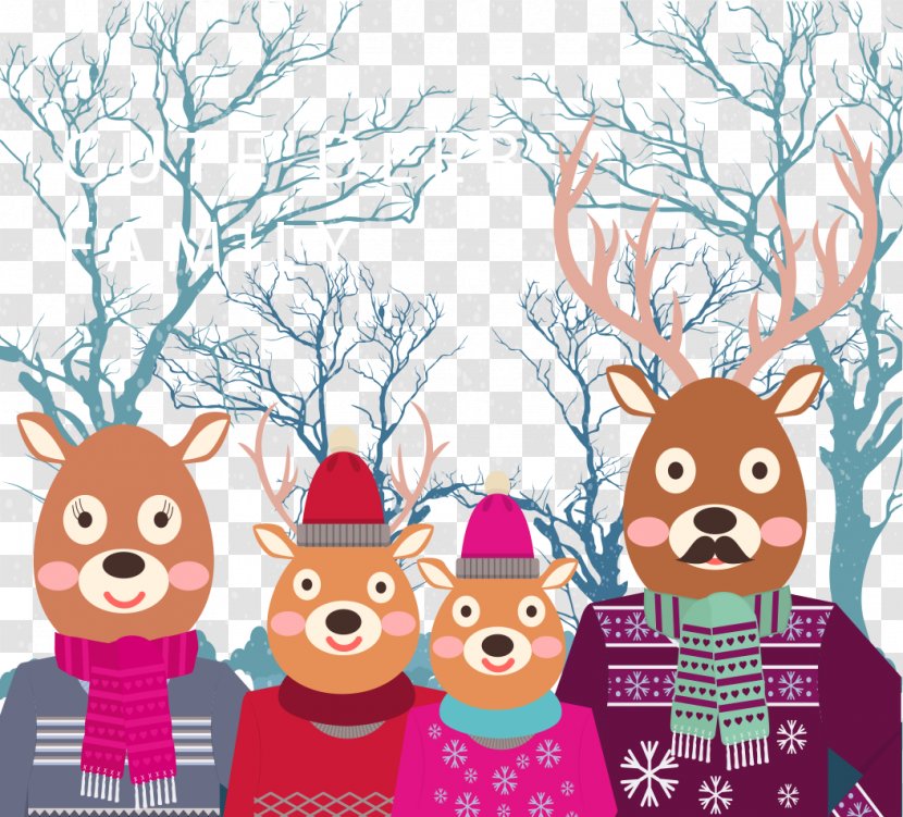 Reindeer Christmas Ornament Drawing - Cartoon Transparent PNG
