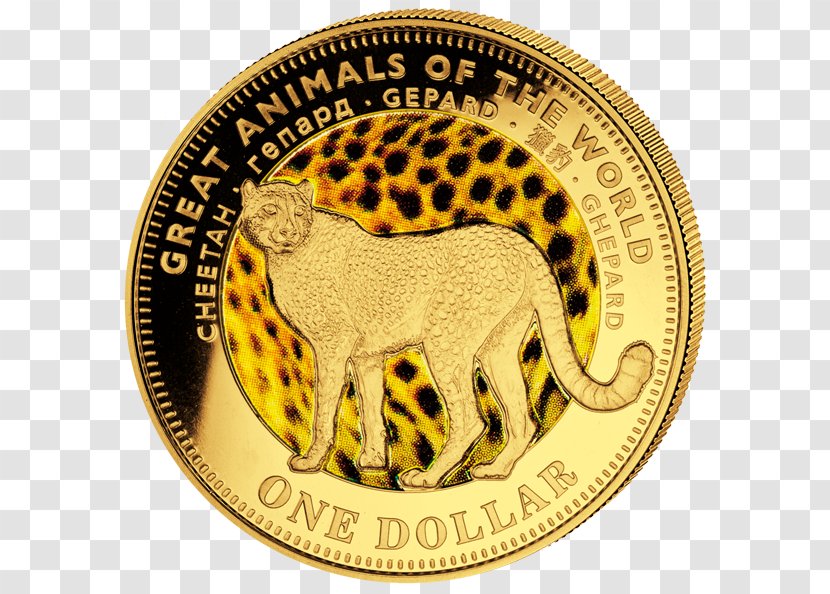 Cheetah Gold Big Cat Coin Transparent PNG