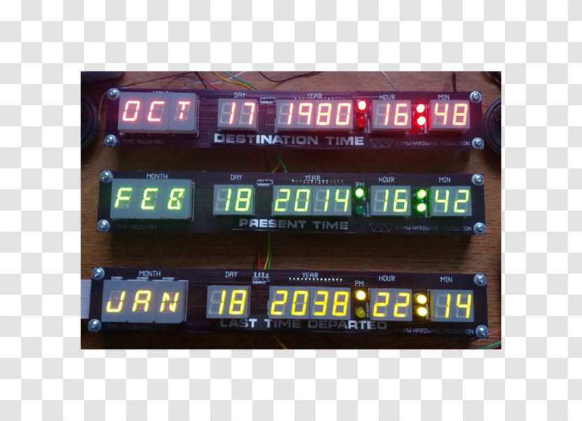 Marty McFly Back To The Future DeLorean Time Machine Travel - Raspberry Pi - Delorean Transparent PNG