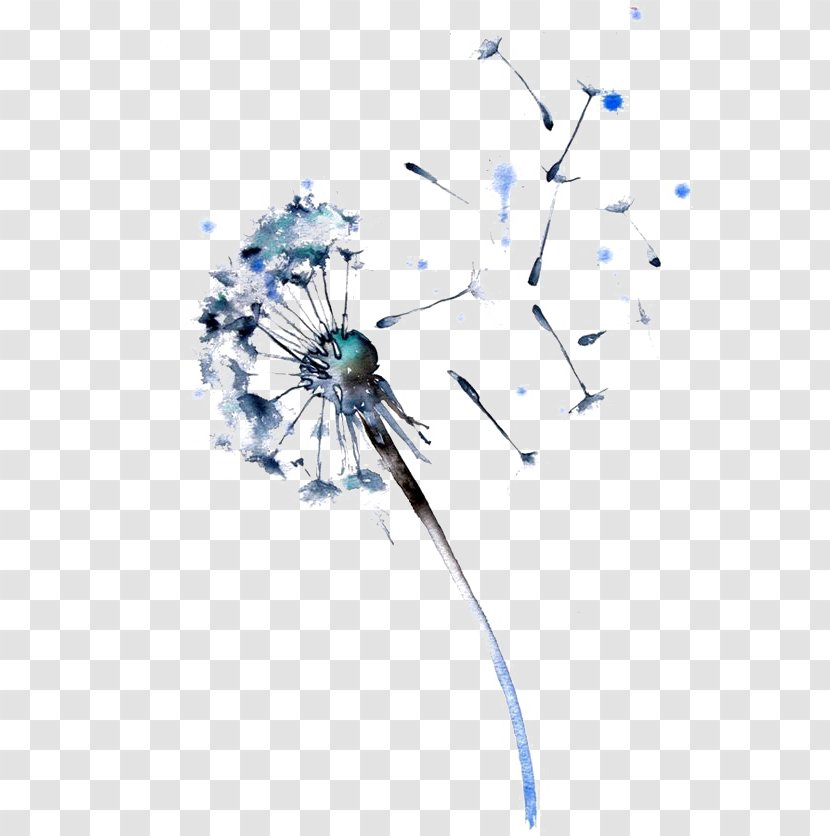 Watercolor Painting Dandelion Drawing Paper Transparent PNG